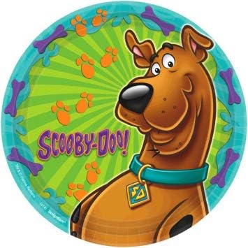 Scooby Doo Születésnapi Party Kellékek Csomag 16 Vendégek Scooby Doo Fél Tányér, Szalvéta, Pohár, Tablecover, Evőeszközök,