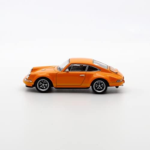 Pop Verseny Porsche Énekes 911 1/64 Skála Fröccsöntött Modell autó (Orange Classic)