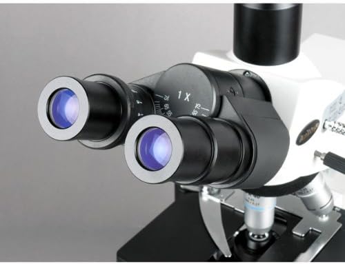 AmScope T690C-PL-8M Digitális Trinocular Összetett Mikroszkóp, 40X-2500X Nagyítás, WH10x, valamint WH25x Szuper-Widefield Szemlencse,
