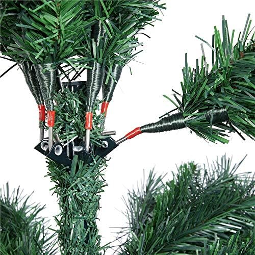 RTR_GF 7.5 ft Kivilágítatlan Mesterséges Halifax Fenyő Ceruza Vékony Csuklós karácsonyfa