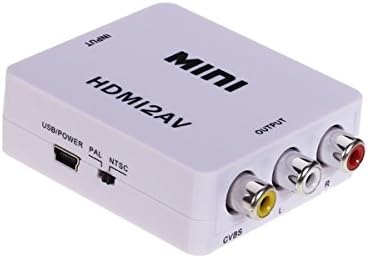 Easyday 1080P HDMI-3RCA AV CVBS Kompozit & S-Video R/L Audio Átalakító Adapter Doboz Upscaler Támogató PAL/NTSC