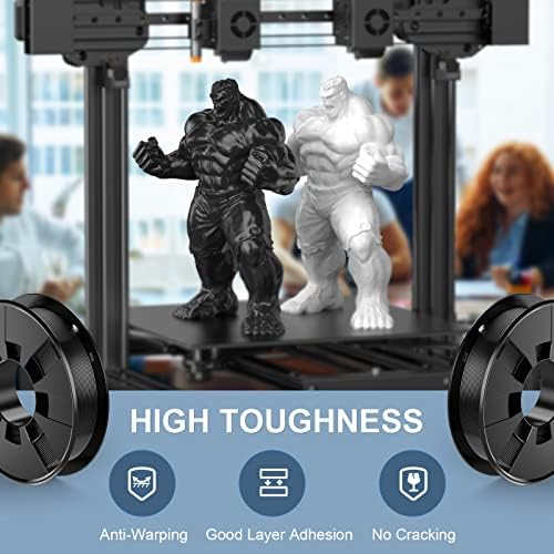 WEEFUN PLA 3D-s Nyomtató Szálban, 1.75 mm-es Szálban 3D-s Nyomtatási Anyagok, méretpontosság +/- 0,02 mm, Fekete PLA Végtelen szálból