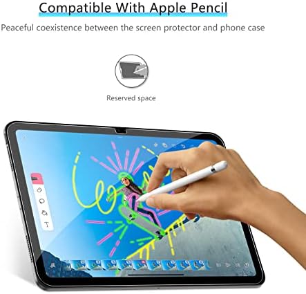 OMOTON [2 Csomag] Képernyő Védő Kompatibilis iPad 10 Generáció (10.9 Hüvelyk) 2022 Megjelent, iPad 10 Edzett Üveg, Apple Ceruza Kompatibilis/Egyszerű
