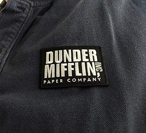 Dunder Mifflin Inc - A Hivatal Hímzett Patch - 2x3 (Vas-On)