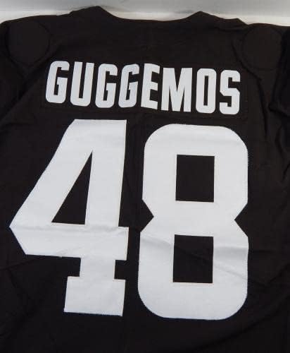 2020 Cleveland Browns Nick Guggemos 48 Játékban Használt Barna Gyakorlat Jersey 42 442 - Aláíratlan NFL Játék Használt Mezek