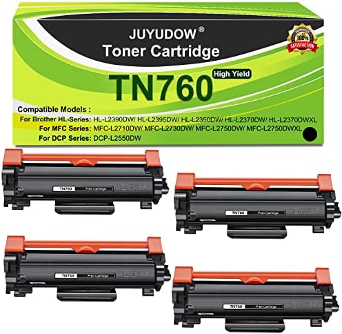 Juyudow Toner Patron Kompatibilis Testvér TN760 TN730 TN-760 TN-730 MFC-L2710DW L2717DW L2750DW HL-L2370DW L2325DW L2350DW L2395DW L2390DW