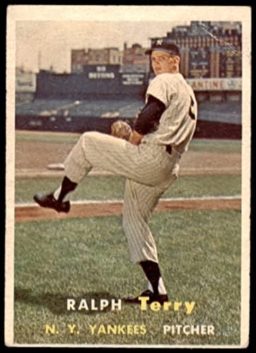 1957 Topps 391 Ralph Terry New York Yankees (Baseball Kártya) Dean Kártyák 2 - JÓ Yankees