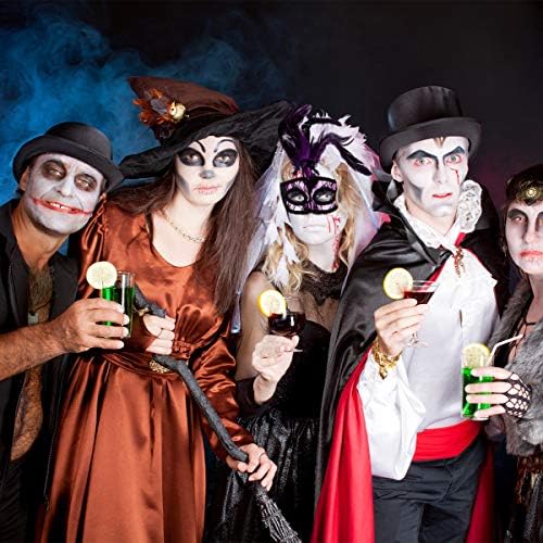 TENDYCOCO 1 Készlet 2 Db Halloween Party Dekoráció Kreatív Fél Arcát Csipke Maszkok