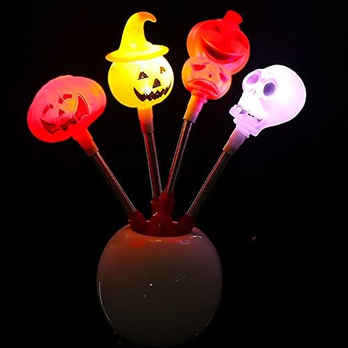 WSJQB Halloween Flash Botot, LED Izzó Sütőtök Szellem Fej Lámpa,Akkumulátoros Kültéri Beltéri Dekoráció karácsonyfa Húsvéti, Esküvői