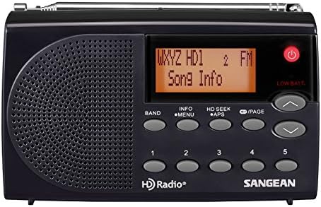 Sangean HDR-14 HD Rádió/Sztereó FM/AM Rádió, standart, Fekete & HDR-15 HDR-15 AM/FM HD Rádiós Ébresztőóra Rádió