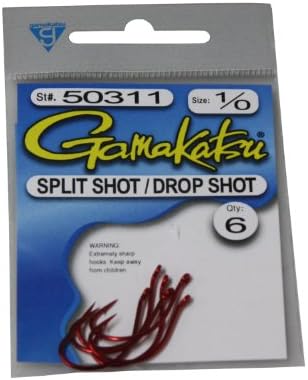 Gamakatsu Ütés/Split Shot Hook-6 Per Csomag (