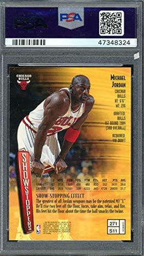 Michael Jordan 1997 Topps Legjobb Kosárlabda Kártya 271 Osztályozott PSA 9 MENTA