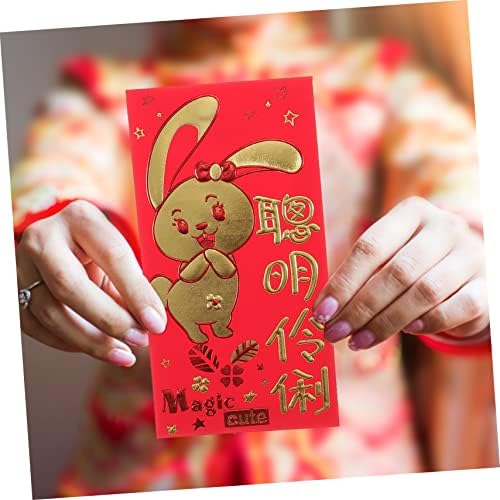 Yardwe 18pcs Csomagok Évben A Tigris Vörös Ajándék, Papír, Ajándék, Többfunkciós Tárca Kínai Pénz a Borítékban 2023 Új Év Utánpótlás Tavaszi