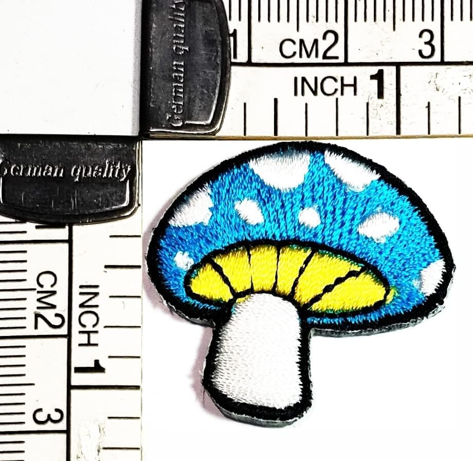 Kleenplus 3pcs. Mini Gomba Kék Rajzfilm Javítás Gomba Aranyos Matrica Kézműves Foltok DIY Applied Hímzett Varrni Vas a Patch Jelkép