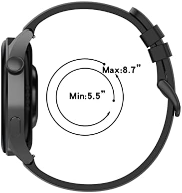 KKFA Divat egyszínű WatchBands a Huawei Óra 3 Watch3 GT2 GT 2 Pro Smart Óra Tartozékok Tartós Szilikon csuklópánt (Szín : Lila,