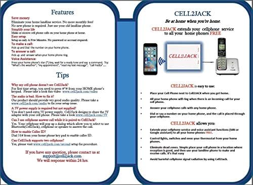 Cell2jack - Mobiltelefon Otthoni Telefon Adapter - lásd mobiltelefon Hívja A vezetékes Telefon Ingyenes