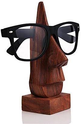 WhopperIndia Fából készült Szemüveg Látvány Jogosultja Kézzel készített Orr Alakú Állvány, Irodai Asztal lakberendezés Ajándék