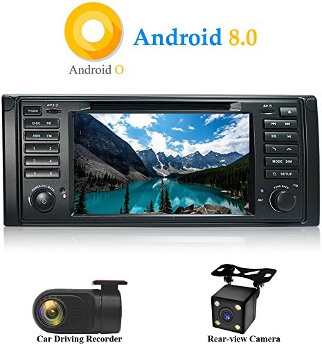 XISEDO Android 8.0 a Dash 1 Din 7 Autó Hifi Autoradio 8-Core Fej Egység RAM 4G ROM 32G Gps Autós GPS Navigáció DVD-Lejátszó BMW X5-E53/
