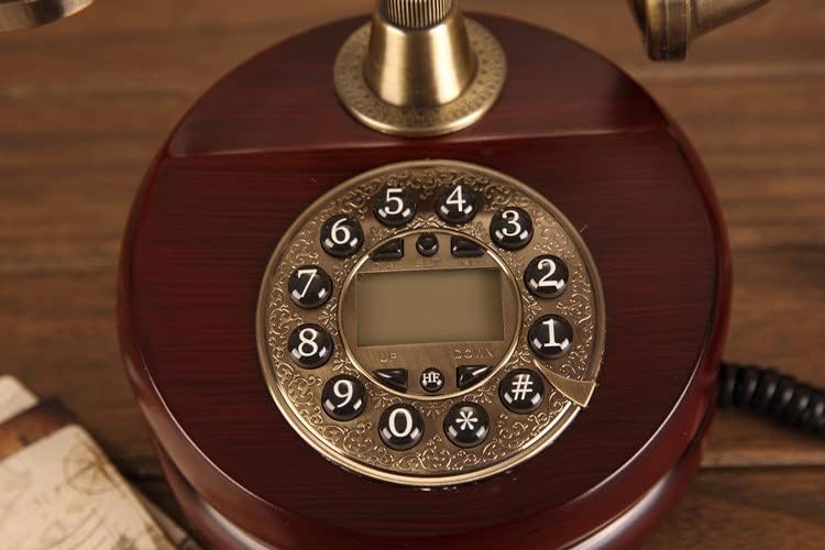 GaYouny Retro Telefon Nappali Dekoráció Vezetékes Telefonvonal Telefon Push-to-Telefonos Irodai Íróasztal Amerikai Haza Klasszikus Vezetékes
