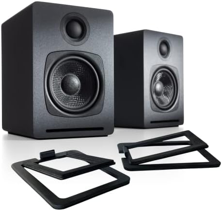 Audioengine A1-TISZTELT Multiroom Vezeték nélküli Hangszórók, valamint DS1M Fém Asztali Hangszóró Áll Csomag