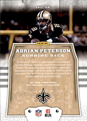 2017 Panini 98 Adrian Peterson New Orleans Saints