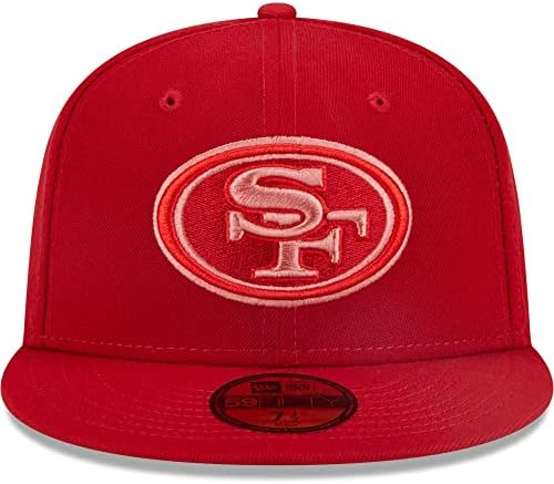 Új Korszak Férfi Scarlet San Francisco 49ers Monocamo 59FIFTY Ellátott Sapka