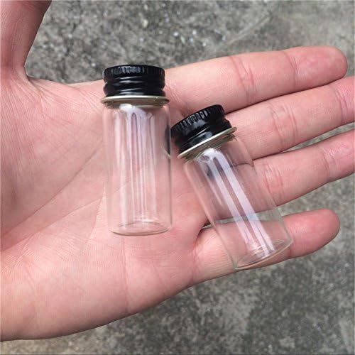 10ml Üveg, Üvegek Üvegek Alumínium Kupak Fekete Folyékony Üveg Üres Kézműves Üveg Üvegek 100units (100, 10ml)
