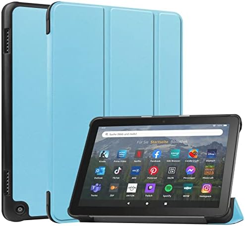 Tablet Készülék Esetében az Esetben Kompatibilis a Kindle Fire HD 8 Fire HD 8 Plusz (2020,2022 Kiadás),Tri-Fold Smart Tablet Esetben,Vékony