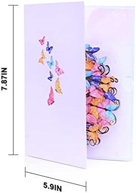 KEEPAA Pillangó Pop Up Card 3D üdvözlőlap: Anyák Napja Apák Napja Tanárok Nap Születésnap Gyerekeknek Anya Apa Felesége