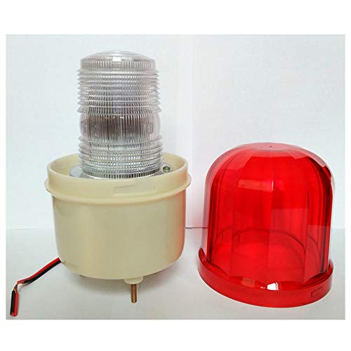 Ipari 105-110dB Zümmer Sziréna DC 12V Piros LED Figyelmeztető Lámpa Jel, Torony Lámpa