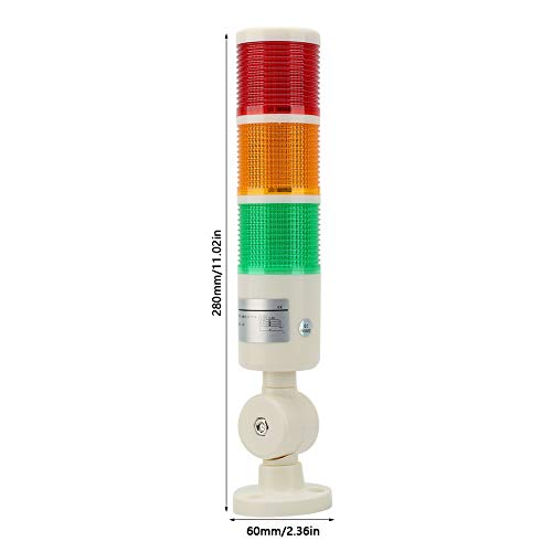 Ipari Jel Torony Fény, LED Riasztás Figyelmeztető Lámpa, 3 Rétegű, LED Jelzés Torony Összecsukható Riasztás Fény Építkezés, Gyári