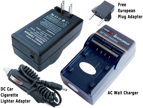 iTEKIRO Fali DC Autó Akkumulátor Töltő Készlet Panasonic DMC-FX7EG + iTEKIRO 10-in-1 USB Töltő Kábel