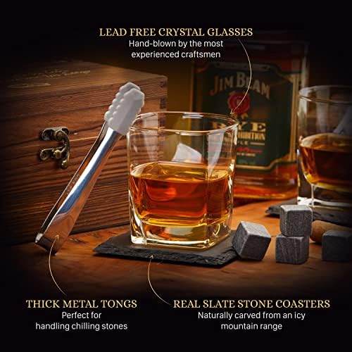 Whiskey Kövek Ajándék Szett | Férjem Szülinapi Ajándékok, Kézműves Kialakított Hűtés Sziklák, Kövek Scotch Whisky Szemüveg Lap Táblázat