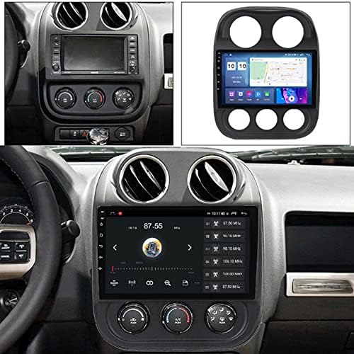 Android 12 Autó Hifi a Jeep Compass 2009-2015 9 Érintőképernyő a-Dash, GPS Navigáció, Bluetooth, WiFi/USB Tethering, Fm/Am, Vezeték