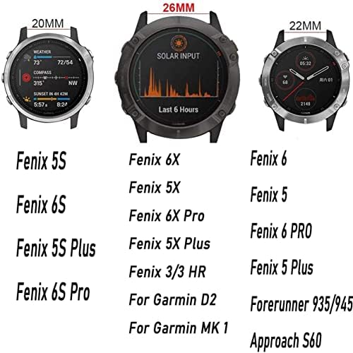 KFAA 26mm Sport Szilikon Watchband Wriststrap a Garmin Fenix 6X 6 6 Pro 5X 5 5S + 3 HR 20 22mm Easy Fit gyorskioldó wirstband