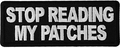 Hagyd abba az Olvasást A Patch Tapasz - 4x1.5 inch - Hímzett Vasalót Javítás