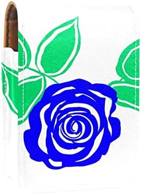 ORYUEKAN Rúzst, Aranyos Hordozható Smink Táska Kozmetikai Táska, Rúzs Jogosultja Smink Szervező, Kék Rózsa Virág Virágos