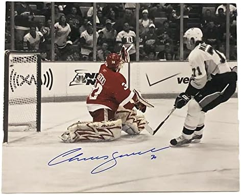 CHRIS OSGOOD Aláírt 16x20 Detroit Red Wings-Fotó - 79233 - Dedikált NHL-Fotók