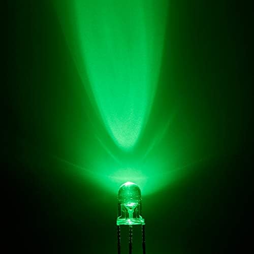 CHANZON 100 db 5mm Piros / Zöld LED Dióda Fények Közös Katód(Világos, Kerek Átlátszó Bicolor) Fényes Világítás, Izzó, Lámpa