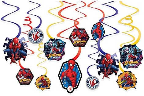 Spider-Man Úszóhártyás Csoda, Hogy Lóg Örvény Dekoráció - Vegyes Minták, 12 Db