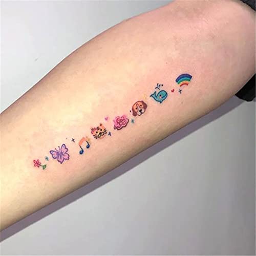 ASDFGH Aranyos sárkány Japán anime tetoválás matricák Divat a Nők Lány Body Art Smink Ideiglenes Tetoválás Matrica (Szín : 2)