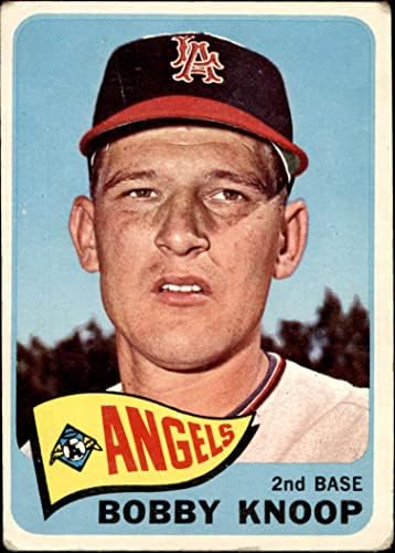 1965 Topps 26 Bobby Knoop Los Angeles Angels (Baseball Kártya) FAIR Angyalok