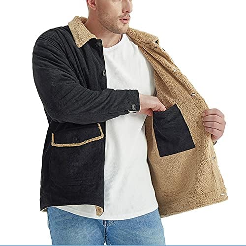 ADSSDQ Téli Kabát, Divatos Kabát Ember Megy Ki Winter Plus Size Hosszú Ujjú Szélálló Kabát Garbó Zip Illik Solid1