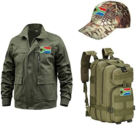 4db dél-Afrika Dél-Afrikai Zászló Foltok, tépőzáras Hímzett Karszalagot Zászló Taktikai Foltok Hátizsákok Sapka Ruházat Kabátok.