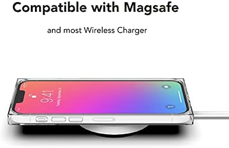 ANHONG Tiszta Tér Esetben Kompatibilis az iPhone 13 Pro Max 6.7 hüvelyk 2021, HD Világos, Takarja a Megerősített Sarkok TPU Párna, Ütés-Elnyelési