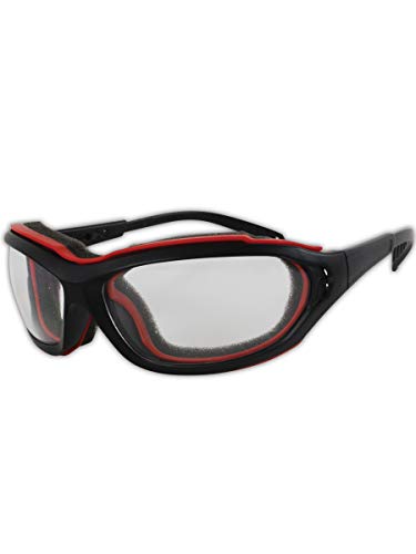 MAGID Y85BRAFC Védő Szemüveg | Sportos karcálló Biztonsági Szemüveg Cserélhető Láng Ellenálló Hab Bélés & Kettős szellőzőrendszer - Tiszta