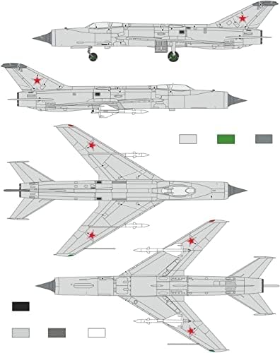 A modell Kicsit MVT72029 1/72 Szovjet légierő Mikoyan Levich i-75 Prototípus Ultrahangos Interceptor Műanyag Modell