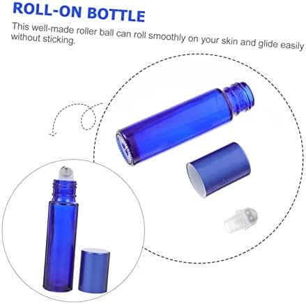 Cabilock 20 Db 10ml Roll-on Üveg Utazási Konténer Mini Konténerek Tiszta Lipglosses Parfüm Roll Üveg Görgős Üveg Szivárgásmentes