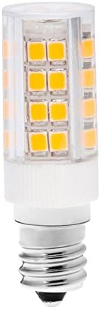 HŐS-LED-E12-51S-DW T3 Gyertyatartót E12 Bázis 120V LED Halogén Izzó Csere, 3.5 W, 35W Egyenlő, Napfény, Fehér 5000K, 5-Pack(Nem Szabályozható)