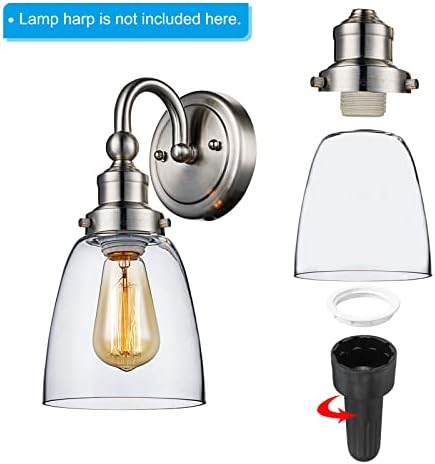 PATIKIL E26 lámpaernyőt Aljzat Gyűrű Eltávolító Eszköz, 4 Csomag Közepes Bázis Menetes Árnyékban Jogosultja Gyűrűk Helyettesítő